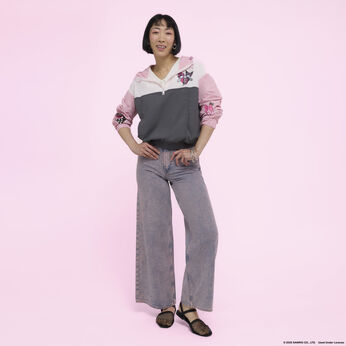 Sanrio My Melody & Kuromi Half-Zip Unisex Windbreaker Jacket, Image 2